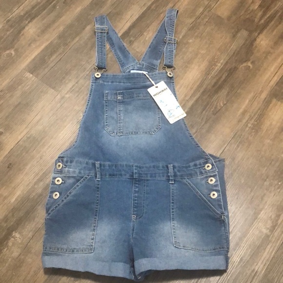 Highway Jeans Pants - Highway Jeans Overall Shorts SZ 11/12 New With Tag